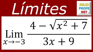 LÍMITES ALGEBRAICOS  Ejercicio 13 [upl. by Scuram]