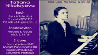 BACH Tatiana Nikolayeva Toccata in F sharp minor BMV 910 HD [upl. by Nil499]