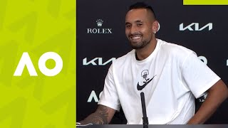 Nick Kyrgios quotIt wasnt an easy matchquot 1R press conference Australian Open 2021 [upl. by Enelav24]