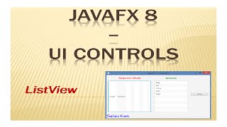 JavaFX 8 Tutorial  ListView  17 [upl. by Agni348]