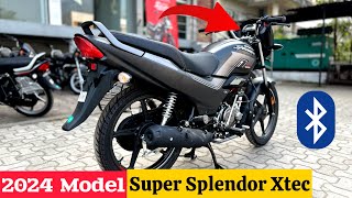 2024 Model Hero Super Splendor Xtec 125 Review  On Road Price  Mileage  Feature  hero bike [upl. by Ayortal976]