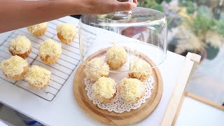 Making Mini Ensaymada with Cream Cheese 🧁  Filipino Dessert 🇵🇭 [upl. by Guerra874]