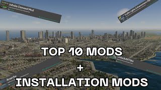 TOP 10 MODS CITIES SKYLINES 2 et INSTALLATION [upl. by Cybill]