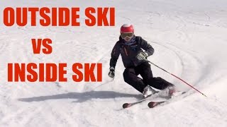 OUTSIDE SKI vs INSIDE SKI [upl. by Aneeuqahs]