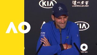 Novak Djokovic press conference 4R  Australian Open 2019 [upl. by Fabyola]