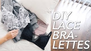 How to Make a Lace Bralette two styles  WITHWENDY [upl. by Datha]