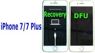 How to enter RECOVERY mode and DFU mode iPhone 77 Plus [upl. by Eladroc]