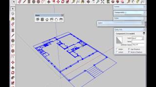 Part 2 Import DWG and organize SketchUp Model [upl. by Yorgen]