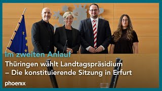 Thüringer Landtag Fortsetzung der konstituierenden Sitzung in Erfurt  280924 [upl. by Atilahs273]