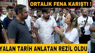 Yalan tarih anlatan adam sert kayaya çarptı  Tarih uzmanı gelince rezil oldu kaçtı [upl. by Vicki]