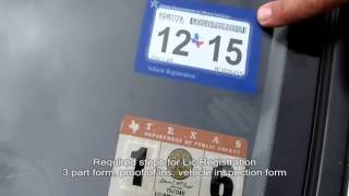 The New Single Texas Lic PLate Registration Sticker Auto Repair [upl. by Yraccaz]