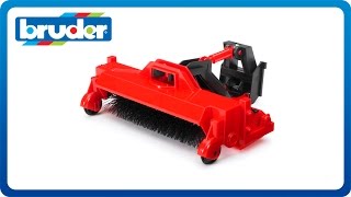 Bruder Toys Street Sweeper Attachment 02577 [upl. by Ynej846]