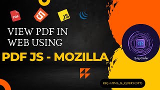 Custom PDF Viewer From Scratch  JS PDF JS by Mozilla [upl. by Marys30]