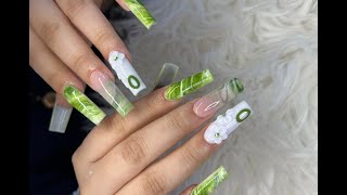 Marble ombre gel  Nail art designs 2023  nail tutorial nails40 [upl. by Ennaegroeg]