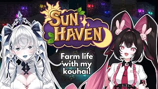 Farming Adventures with my Kouhai【Sun Haven with CerenityVNU 】 [upl. by Nittirb]