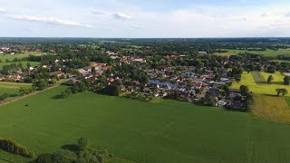 ➤ Luftaufnahme von Ottersberg Landkreis Verden in Niedersachsen [upl. by Layap111]