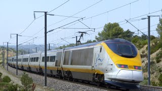 High speed Train TGVOUIGO Eurostar in France [upl. by Elodie79]