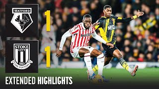 Extended Highlights 🎞️  Watford 11 Stoke City [upl. by Yuma]