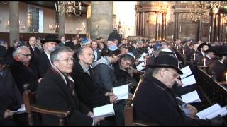 Crowning of the Dutch King WillemAlexander  ceremony in the synagogue in Amsterdam quotde Esnogaquot [upl. by Frasquito]