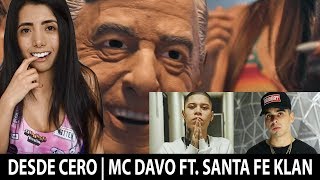 MC DAVO ft SANTA FE KLAN 🔥  DESDE CERO  REACCIÓN 😱  321Malena [upl. by Dott]