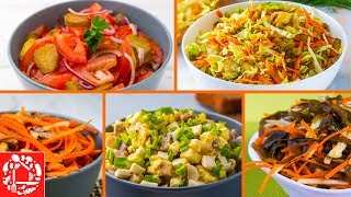 5 легких салатов на Каждый День Вкусные и Простые рецепты [upl. by Bary]