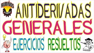 cálculo de antiderivadas generales full ejercicios resueltos [upl. by Frerichs463]