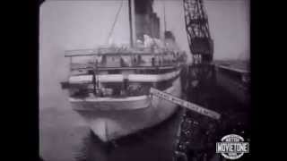 RMS Mauretania  Final Voyage  Cunard White Star  Original footage [upl. by Hahnert6]