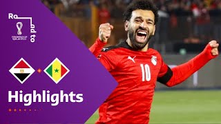 Egypt v Senegal  FIFA World Cup Qatar 2022 Qualifier  Match Highlights [upl. by Eilama]