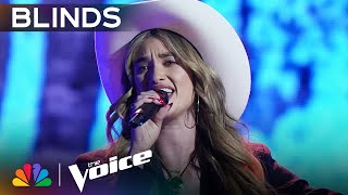 Georgia Starnes Blows the Coaches Away and Earns a FourChair Turn  The Voice Blind Auditions  NBC [upl. by Nahtanoj168]