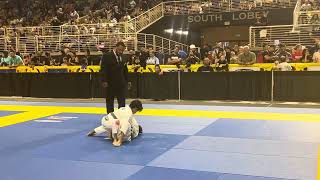 Jiujitsu Match  Oliver “MightyMouse” Estevez  IBJJF PANS  8 years old [upl. by Julieta]