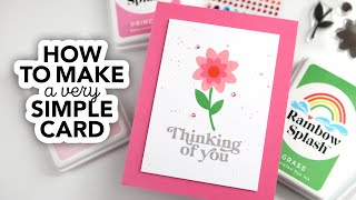 New to cardmaking Heres how to make a very simple card [upl. by Butler]