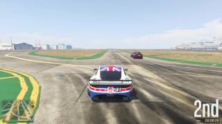 GTA 5 14 Mile Drag Race Ocelot Lynx vs Schafter V12 [upl. by Tomlin]