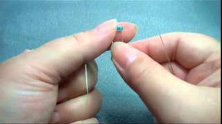 Intro to Herringbone Beading Stitch Tutorial Part 1 [upl. by Ahsilek]