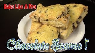 How To Make Chocolate Scones Recipe  Easy Chocolate Biscuits Recipe [upl. by Tri]