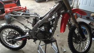 CRF250R Engine Installed [upl. by Pouncey]