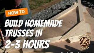 How to Build a Shed  How To Build Roof Trusses  Video 4 of 15 [upl. by Gennaro871]