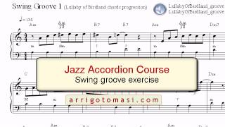 Jazz Accordion Course Swing Groove exercise [upl. by Mireielle34]