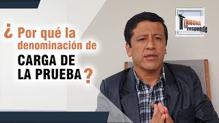 ¿Por qué la denominación de CARGA DE LA PRUEBA  TTR  36 [upl. by Nayarb]