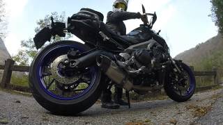 yamaha MT09 RoadsItalia exhaust with DBkiller [upl. by Heather]