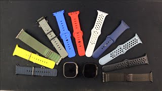 Apple Watch Ultra Natural and Black Titamium Watch bands [upl. by Werda]