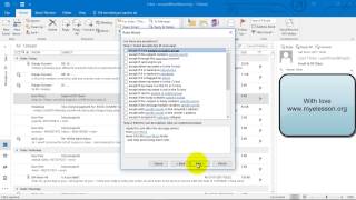 Create Rules in Outlook 2016 [upl. by Glendon]