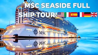 MSC SEASIDE Updated Ship Tour  September 2024 [upl. by Nnaycart]