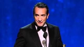 Jean Dujardin Wins Best Actor 2012 Oscars [upl. by Christie]