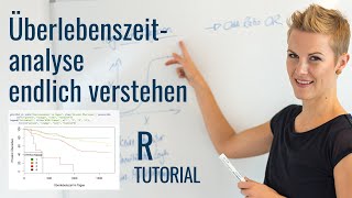 Überlebenszeitanalyse mit R KaplanMeierKurve LograngTest CoxRegression [upl. by Chaudoin511]