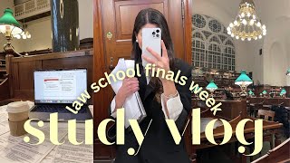 law school study vlog 📚 finals week productive days lots of studying exam prep living alone etc [upl. by Cykana]