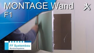 FF System F1  Revisionsklappe Wand  Montagevideo FF Systembau HD [upl. by Azriel]