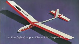 Vintage Free Flight Graupner Kleiner UHU Getaway on slope Nanos UPDATE RESCUED EpicFlight [upl. by Sylvanus248]