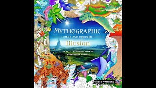 Flip Through Mythographic  Illusion Coloring Book [upl. by Htebiram583]