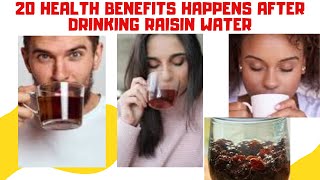 Raisin Water 20 Health Benefits Happens After Drinking Raisin Water [upl. by Lody951]