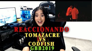 TOMAZACRE vs CODFISH  GBB2019  REACCIONANDO 🔥 😈 [upl. by Oiracam]